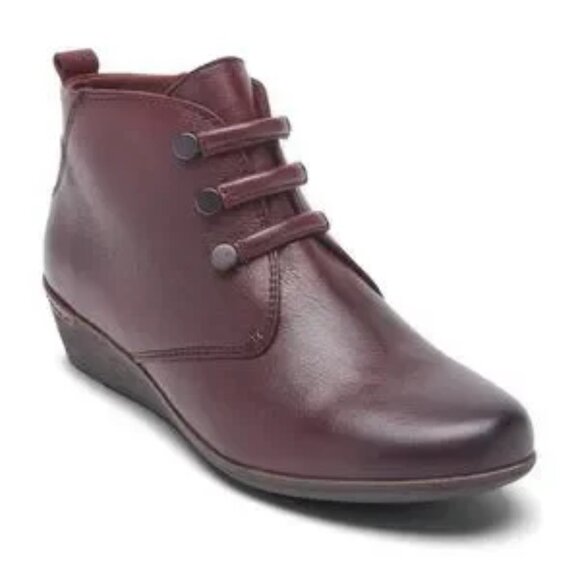 Rockport burgundy Cobb Hill Devyn Chukka ankle boots - Picture 1 of 13
